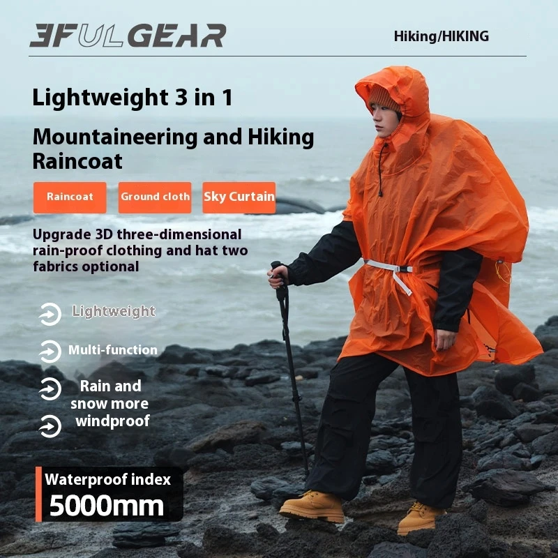 Waterproof Tarp Shelter - 3F UL GEAR 3 in 1
