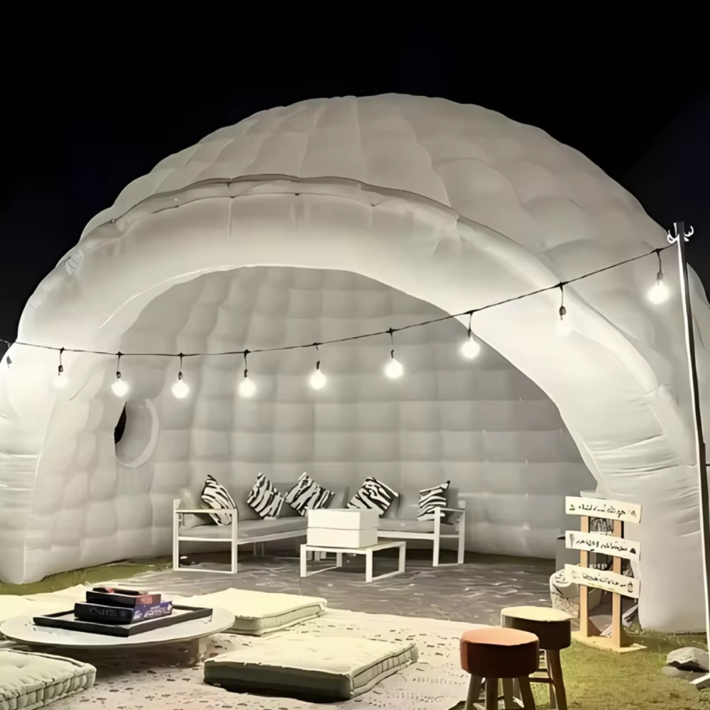 Jinli Outdoor Camping Store - Inflatable Igloo Dome Tent With Blower