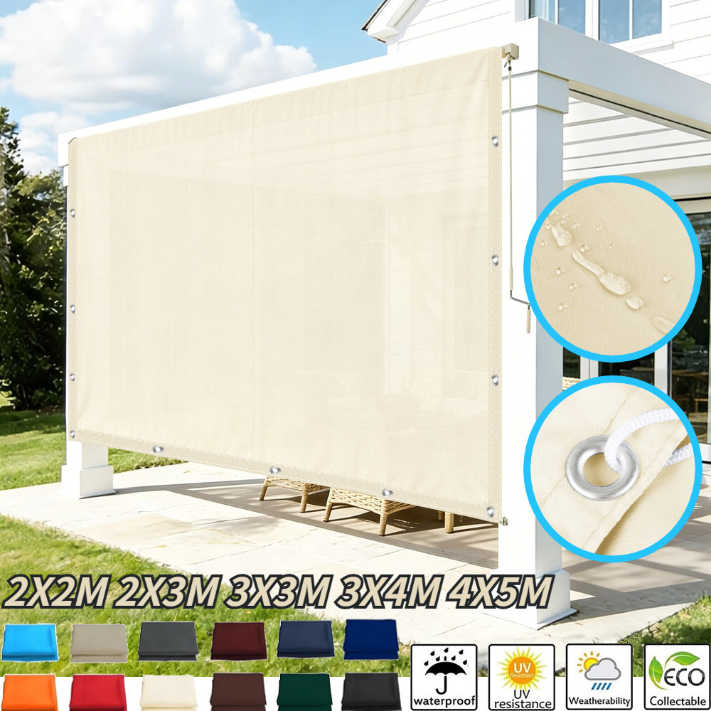 Waterproof Tarp Shelter - 5x4m 4x3m 3x2m Garden Sun Shade