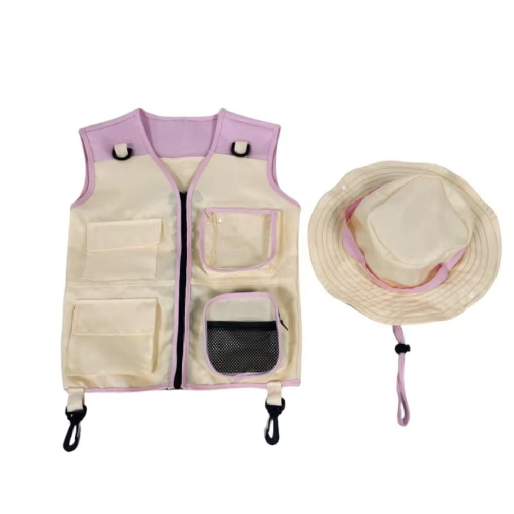 Outdoor Camping Vest - Summer Clothing Kids Explorer Vest Hat