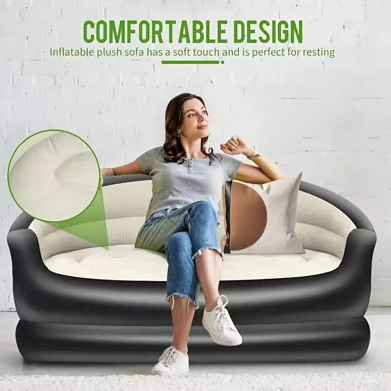 Outdoor Camping Furniture - Outdoor Portable Inflatable Bed, Lounging Double
