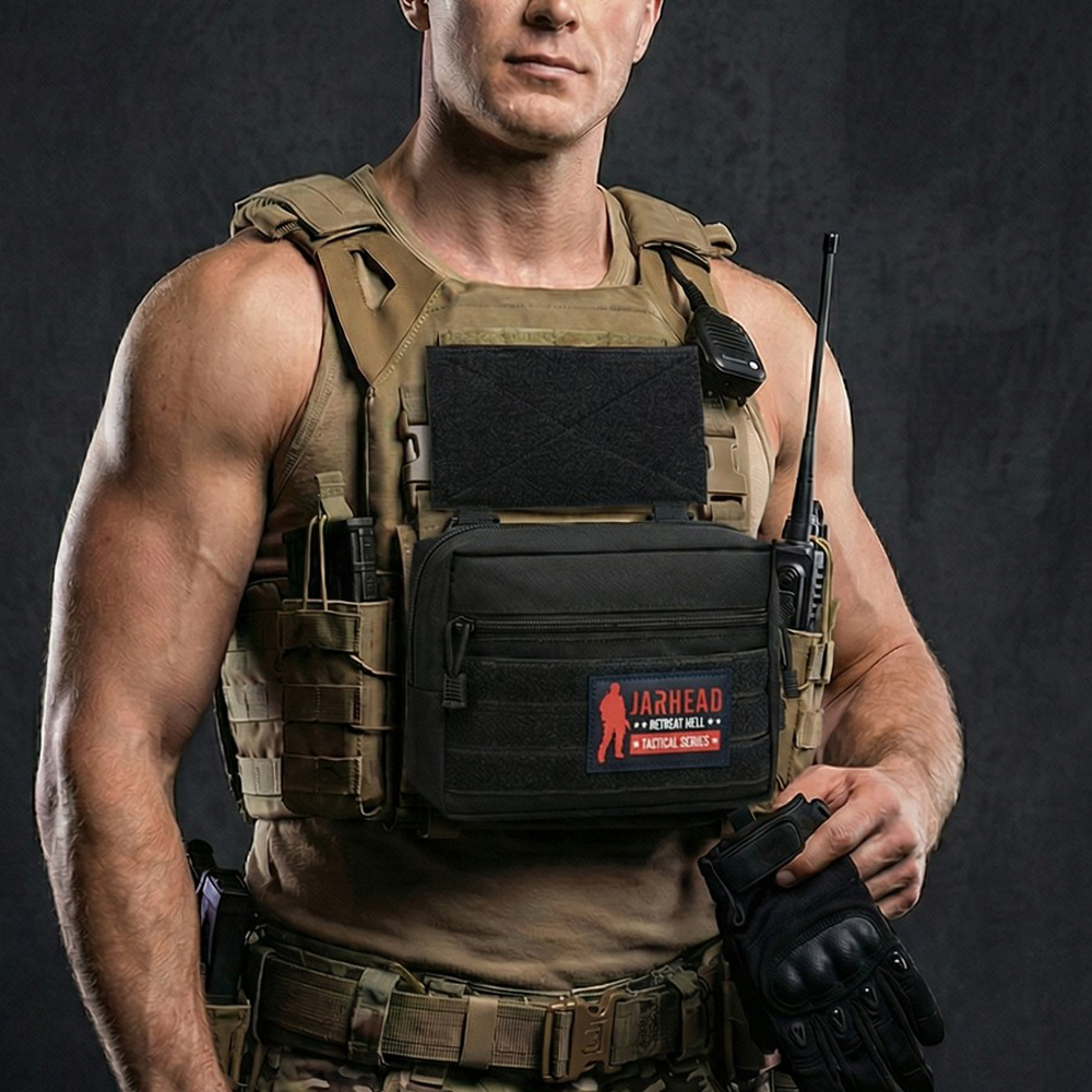 Outdoor Camping Vest - Outdoor Sports Molle Tactical EDC Pouch