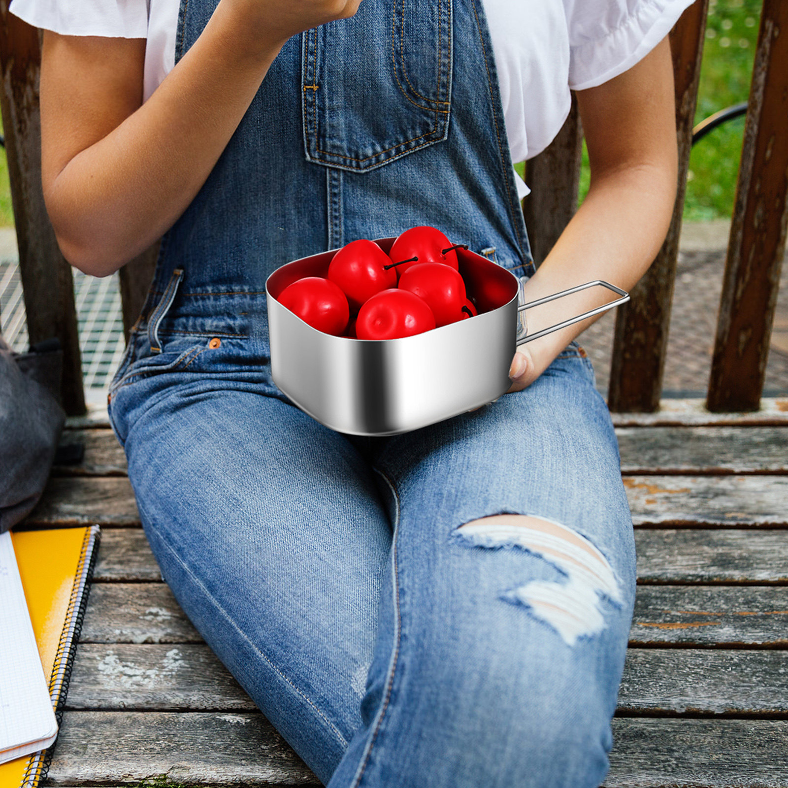 Outdoor Camping Food - 950Ml Aluminum Lunch Box Reusable Leakproof