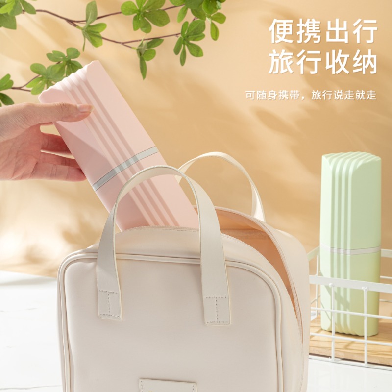 Outdoor Camping Food - Solid Color Travel Toothbrush Holder with