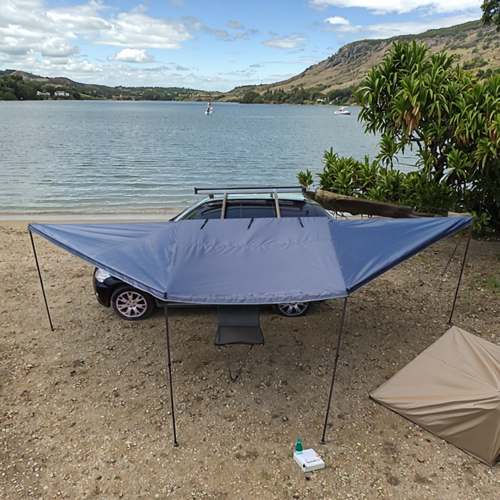 Waterproof Tarp Shelter - 180 Car Awning,2.5M 4WD Offroad 180