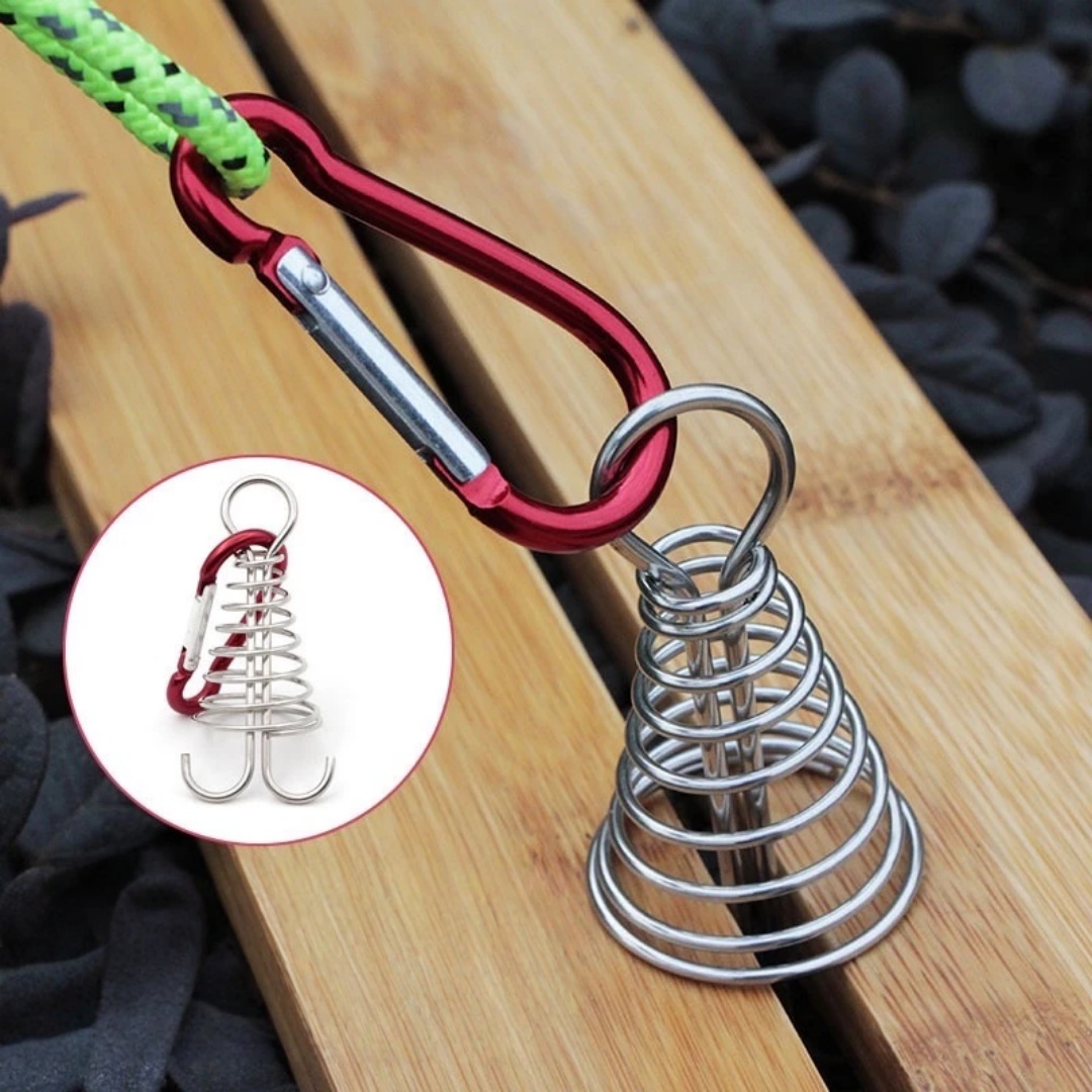 Outdoor Camping Decke - 4/6pcs Stainless Steel Octopus Wind Rope