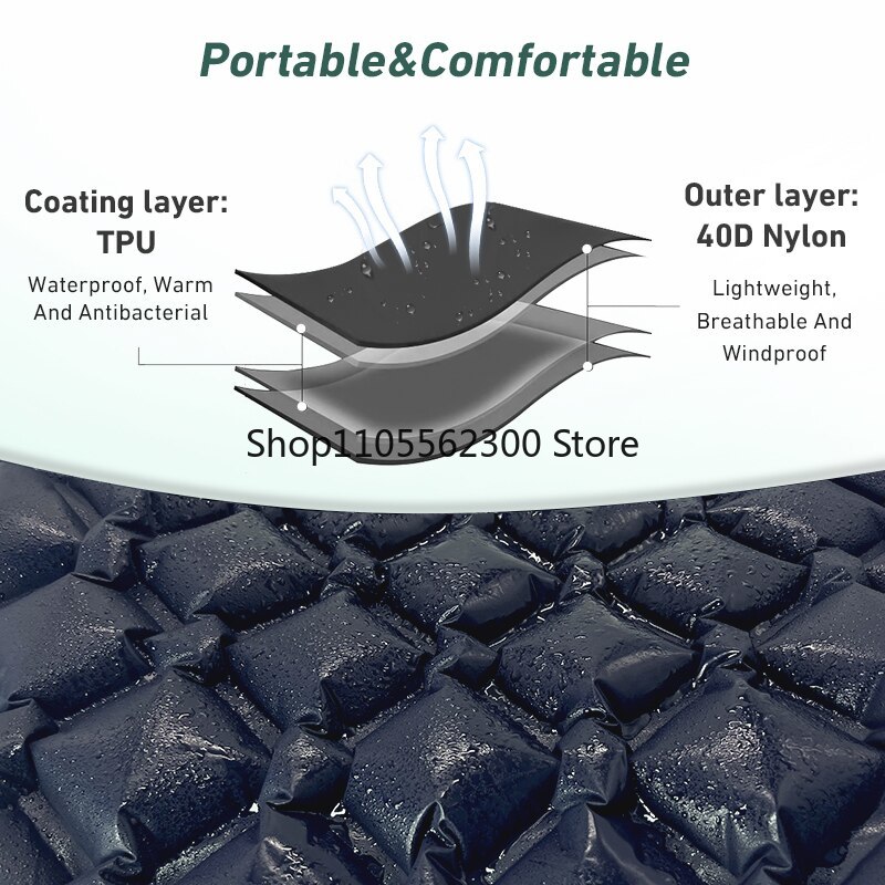 WESTTUNE Camping Sleeping Pad  - đánh giá và giá Outdoor Inflatable Camping Tent With Air Pump