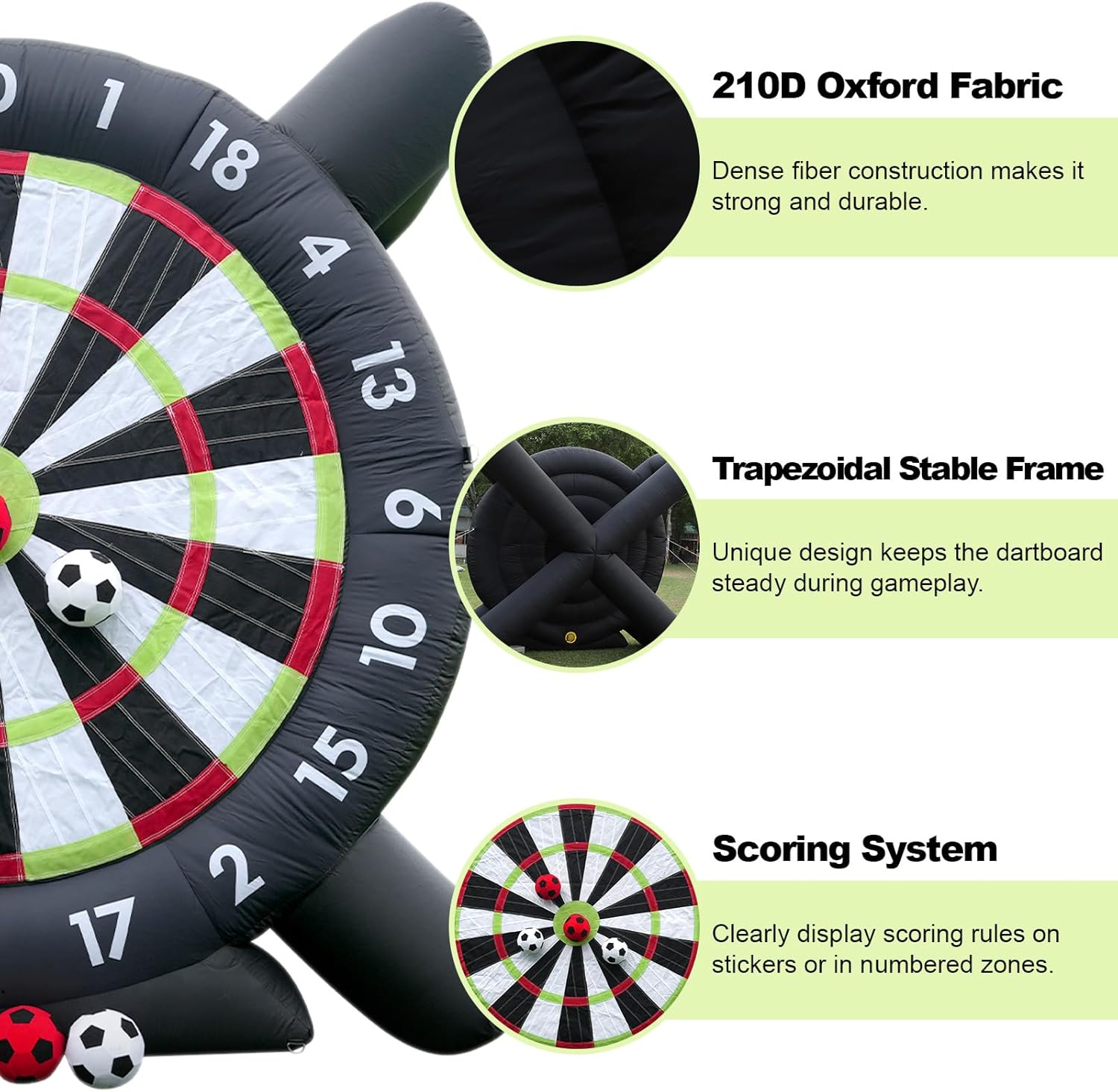 10ft Inflatable Football Dart  - đánh giá và giá Jinli Outdoor Camping Store