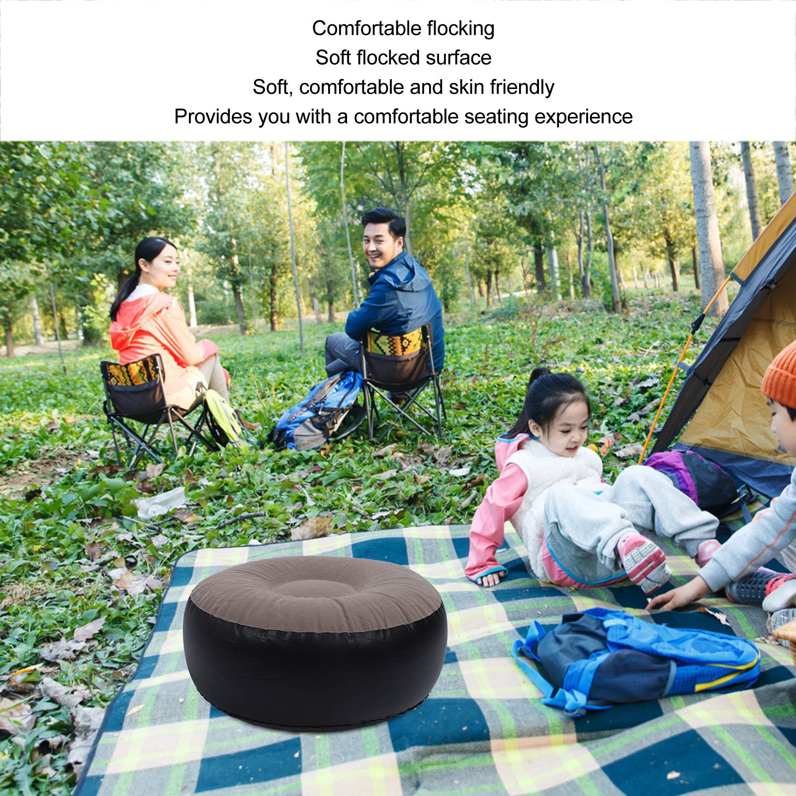 Inflatable Flocking Stool Mult - đánh giá và giá Outdoor Camping Furniture