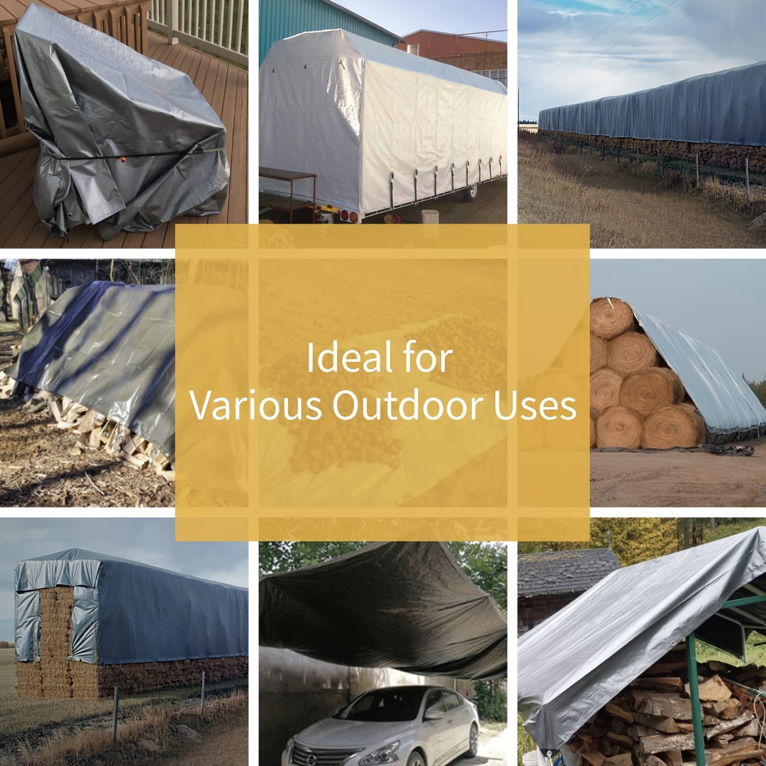 Large Tarp 3mx5 6 8 4x4 5 6 8  - đánh giá và giá Waterproof Tarp Shelter