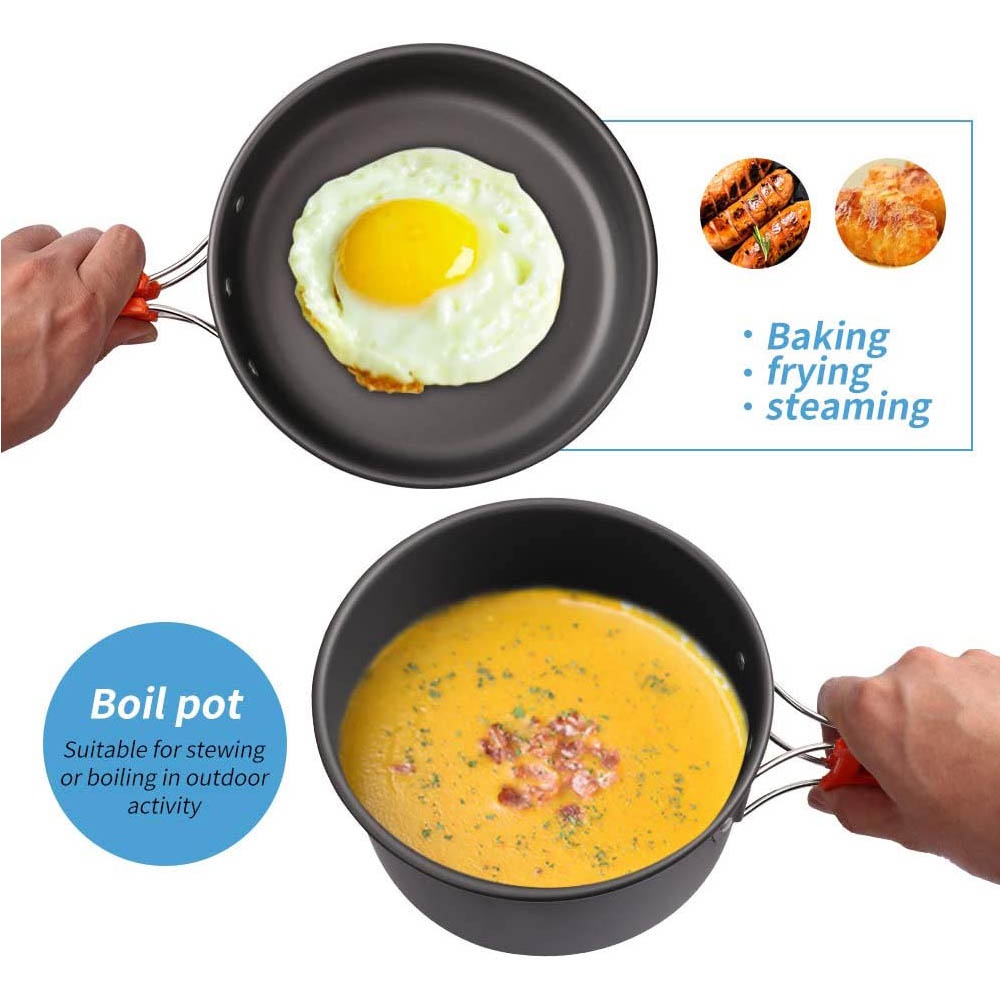 Outdoor camping cooker portabl - đánh giá và giá Outdoor Camping Kettle
