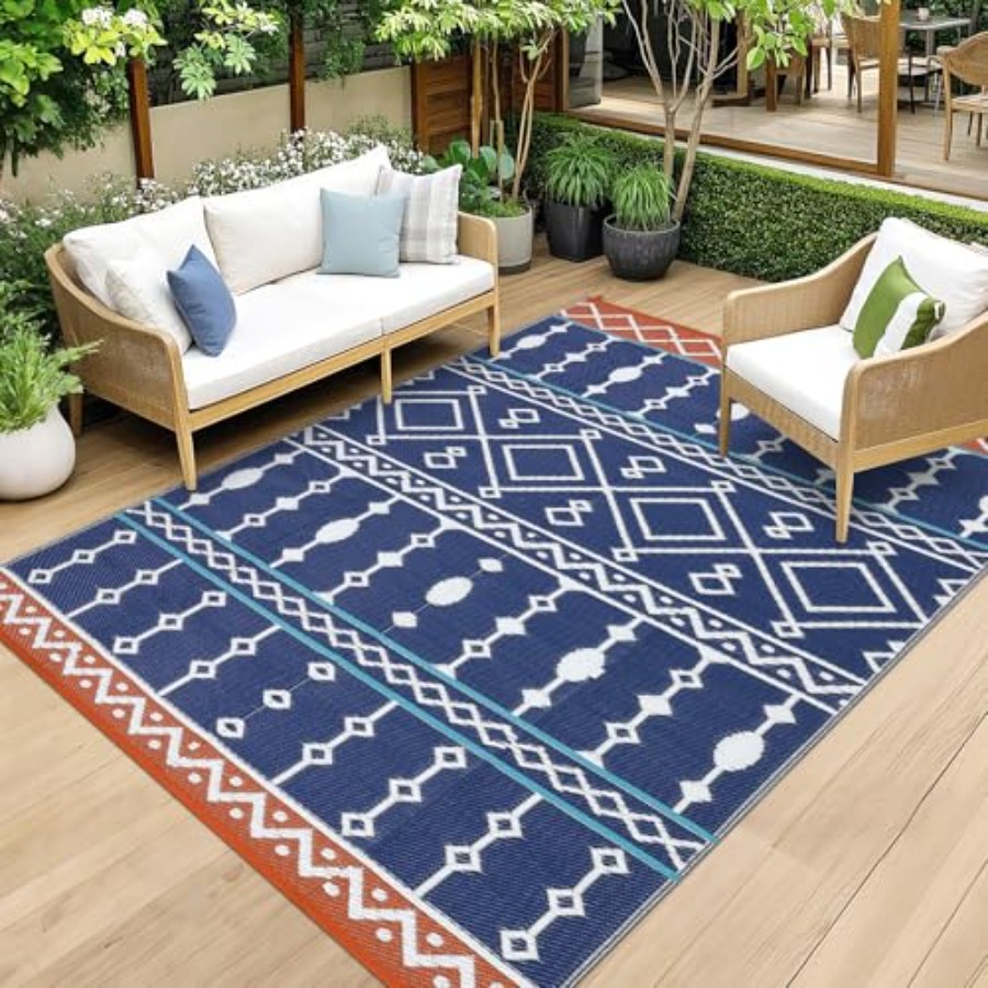 Outdoor Rug, 8x10 FT Waterproo - đánh giá và giá Outdoor Camping Decke