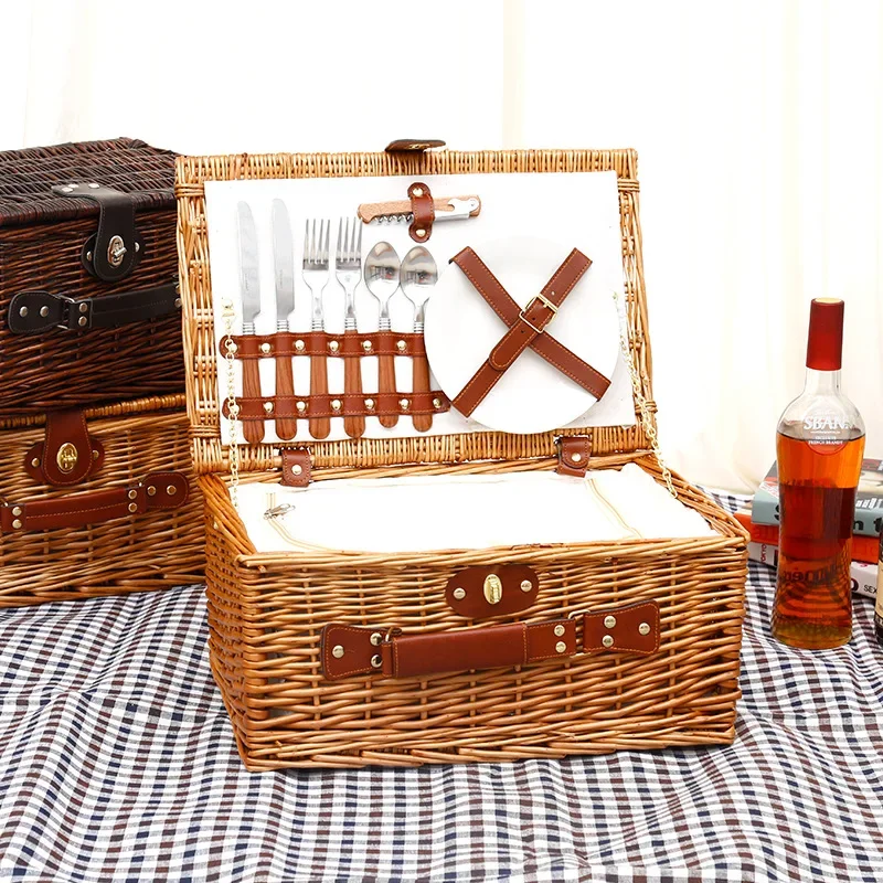 Family outing picnic basket, o - đánh giá và giá Outdoor Camping Food