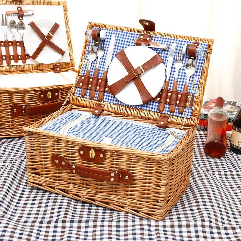 Family outing picnic basket, o - đánh giá và giá Outdoor Camping Food