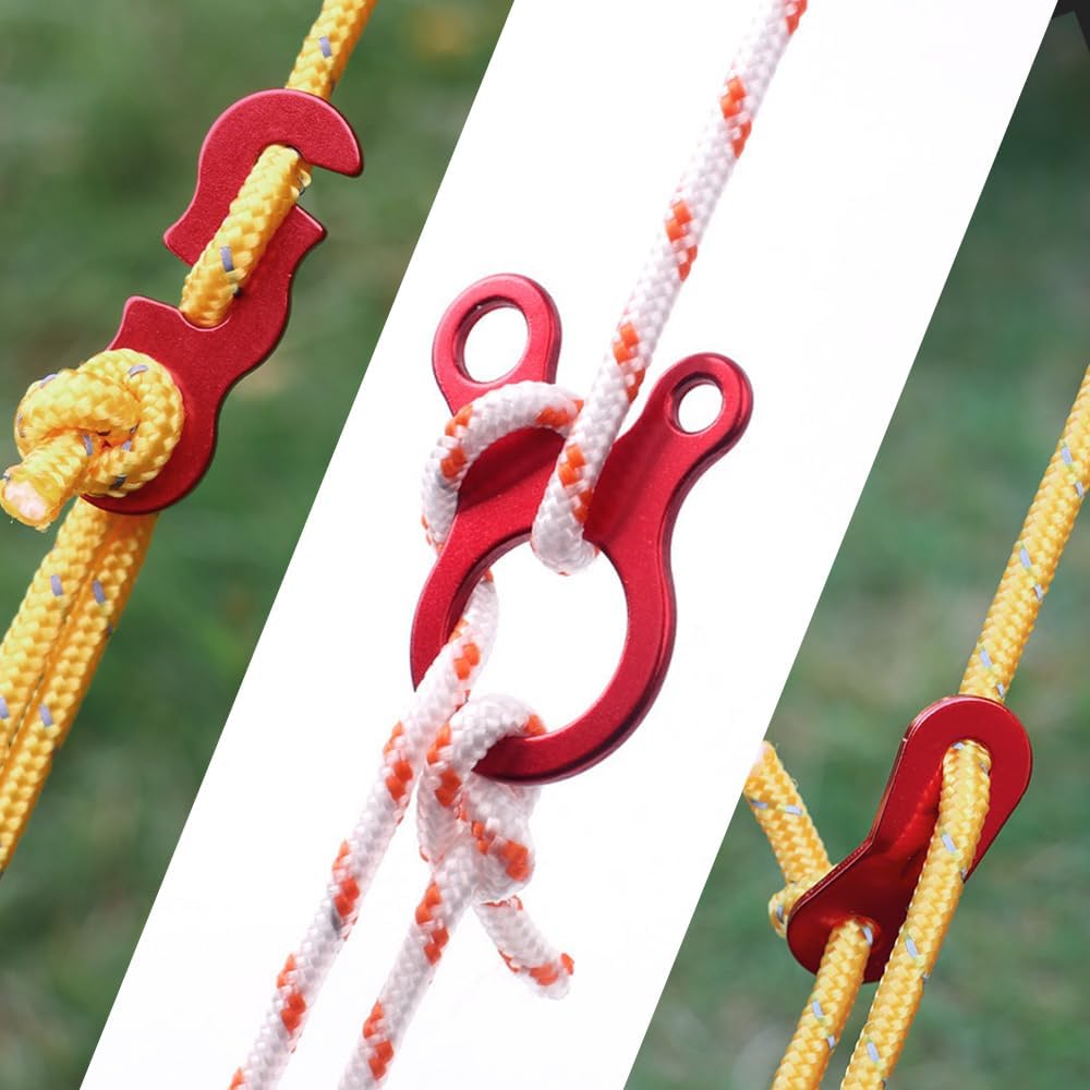 20Pcs Aluminum Alloy Tent Guyl - đánh giá và giá Outdoor Camping Extension Cord