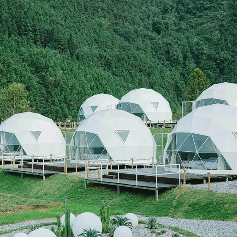 Premium Geodesic Glamping Dome - đánh giá và giá Outdoor Camping And Glamping