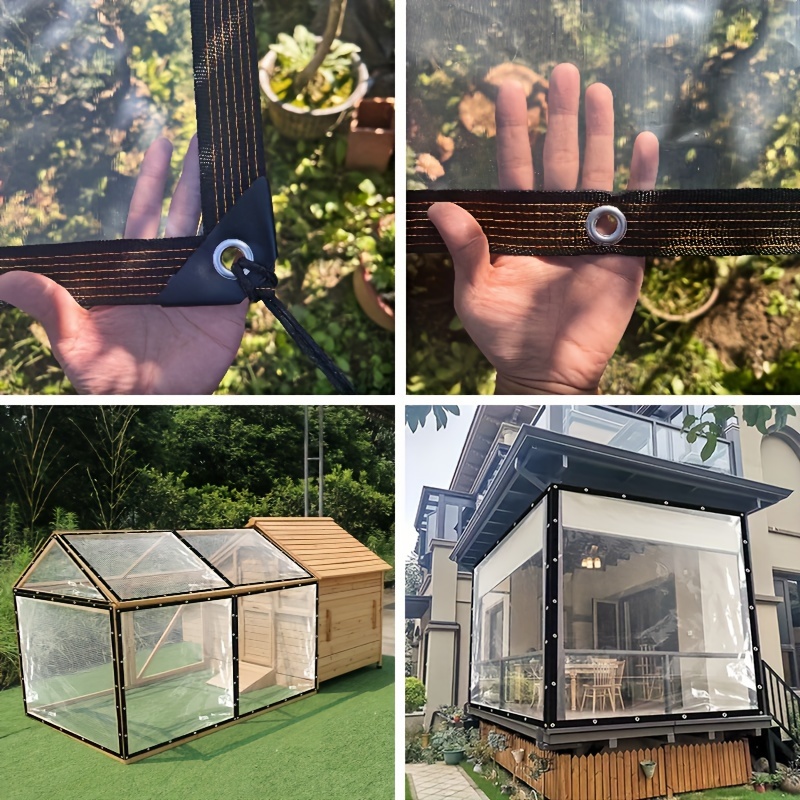 Transparent Tarpaulin 2*3 4 5  - đánh giá và giá Waterproof Tarp Shelter