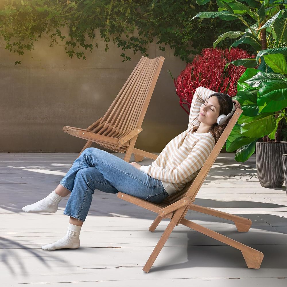 Weather-Resistant Acacia Wood  - đánh giá và giá Outdoor Camping Decke