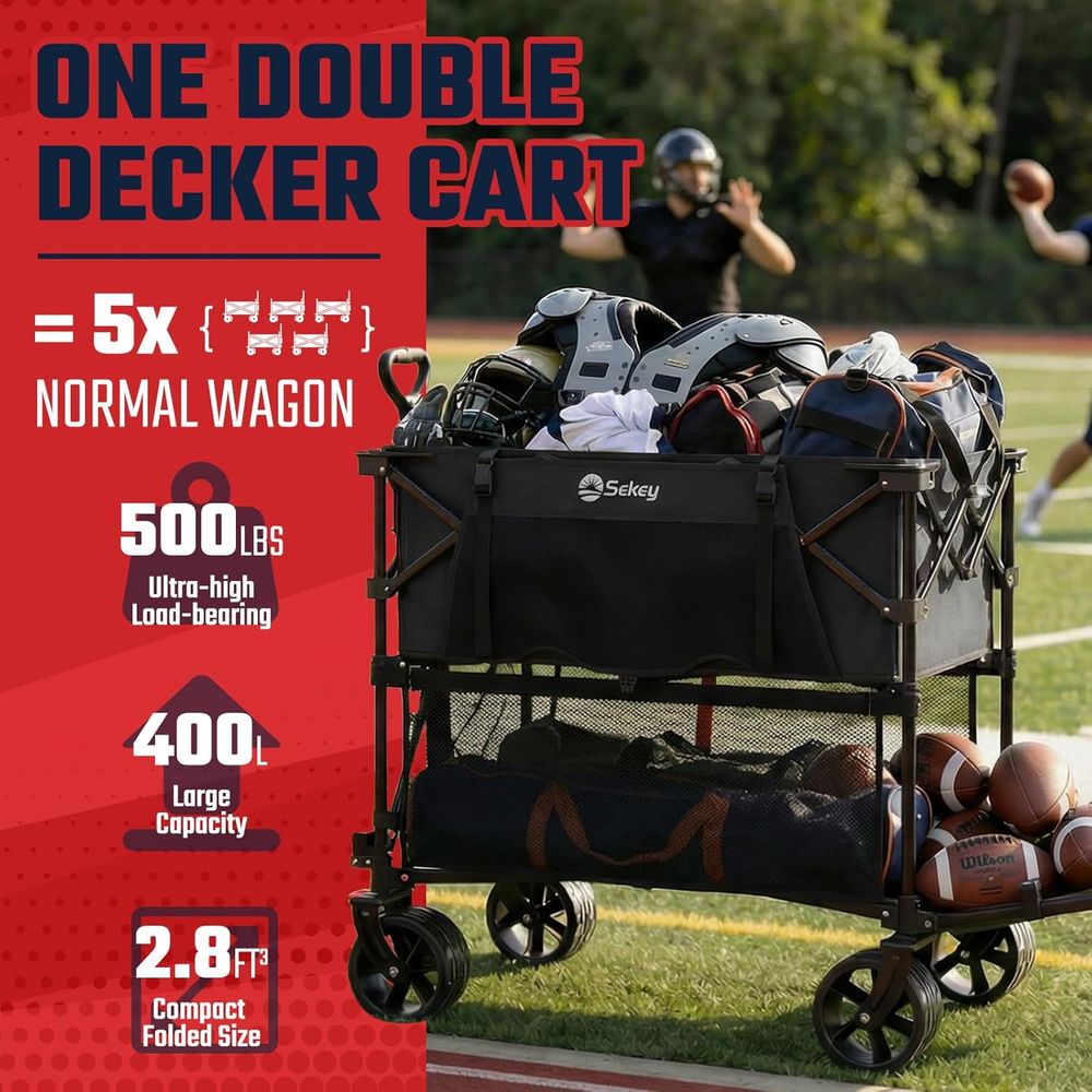 500 lbs Capacity Double Deck G - đánh giá và giá Outdoor Camping Decke