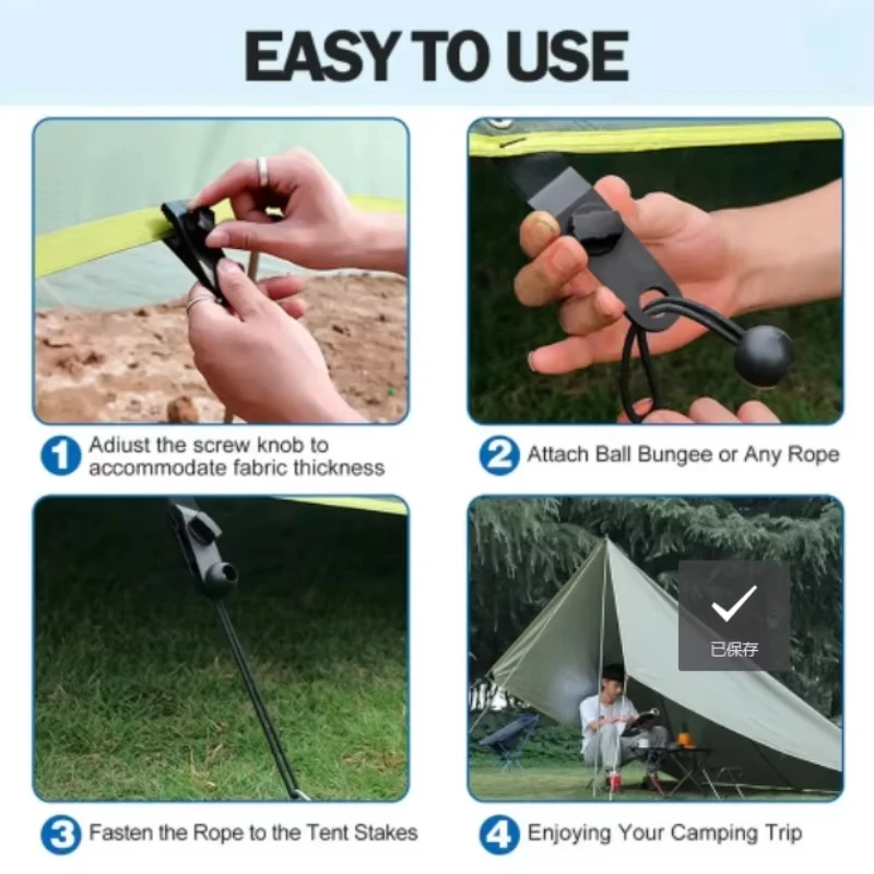  Camping Tarp Clips Outdoor C - đánh giá và giá Outdoor Camping Extension Cord