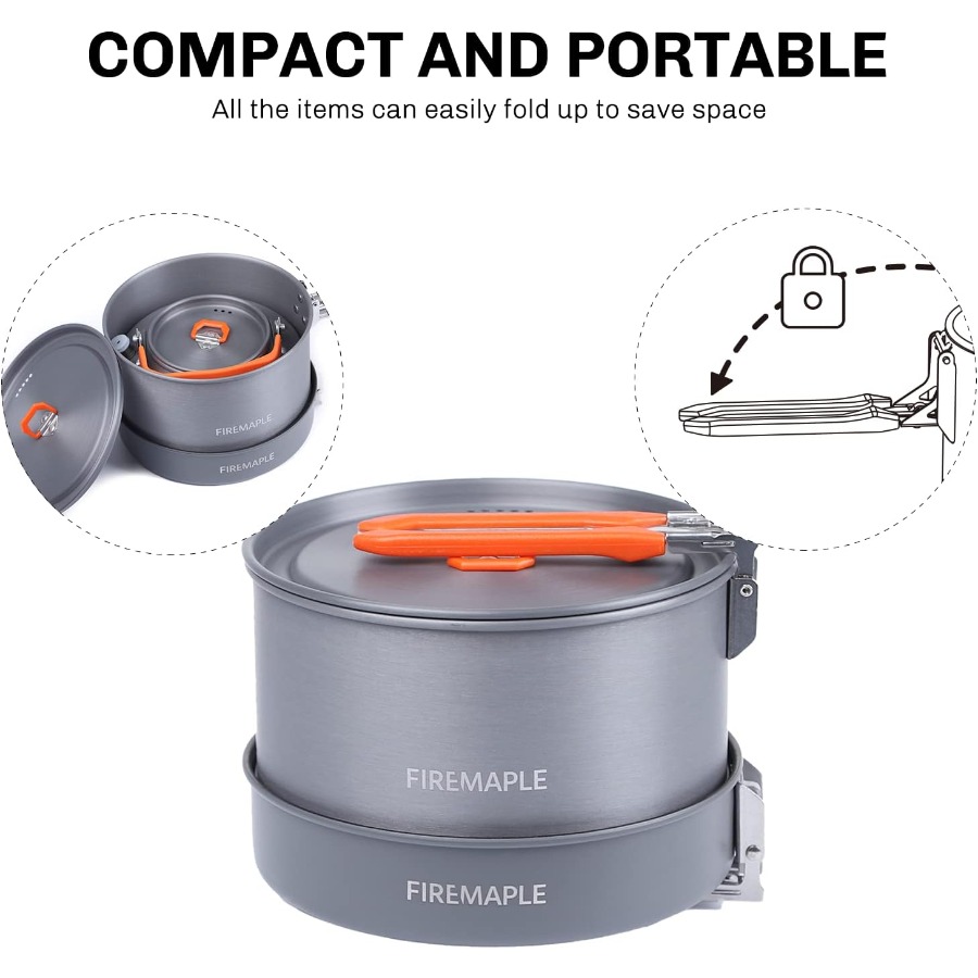 Fire-Maple Feast 4 Piece Campi - đánh giá và giá Outdoor Camping Kettle
