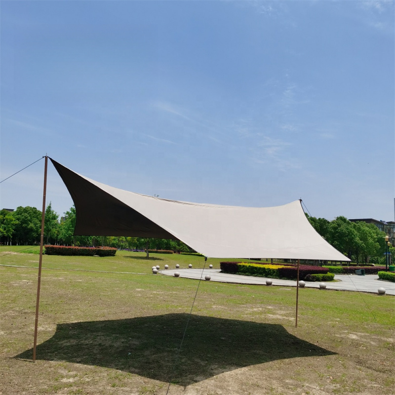 High Quality MCETO 4X5M Black  - đánh giá và giá Waterproof Tarp Shelter