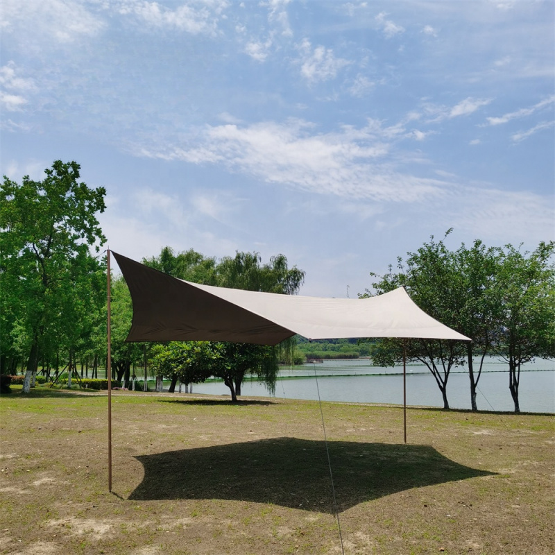High Quality MCETO 4X5M Black  - đánh giá và giá Waterproof Tarp Shelter