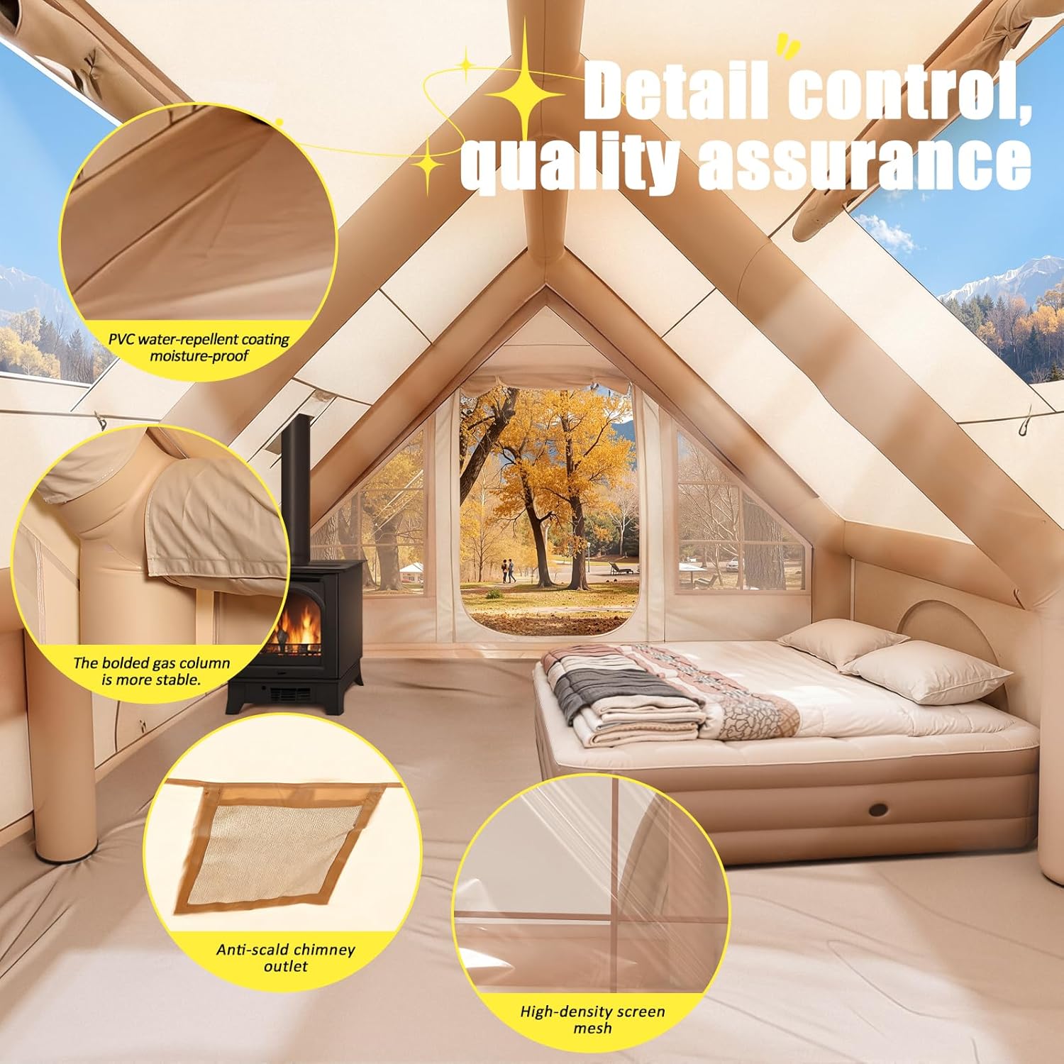 6-8 Person Inflatable Camping  - đánh giá và giá Outdoor Camping Furniture