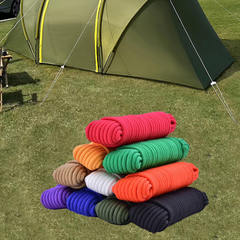 8mm Braided rope, 10m Outdoor  - đánh giá và giá Outdoor Camping Extension Cord