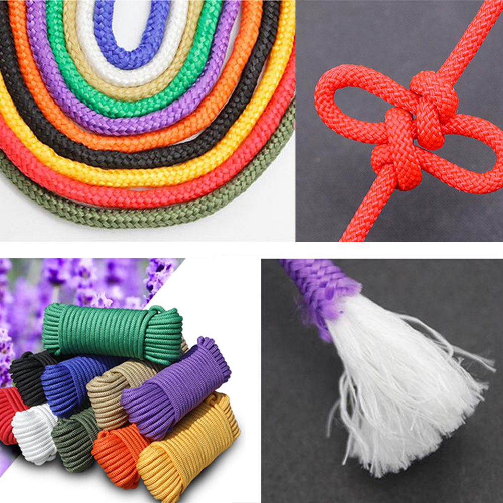 8mm Braided rope, 10m Outdoor  - đánh giá và giá Outdoor Camping Extension Cord