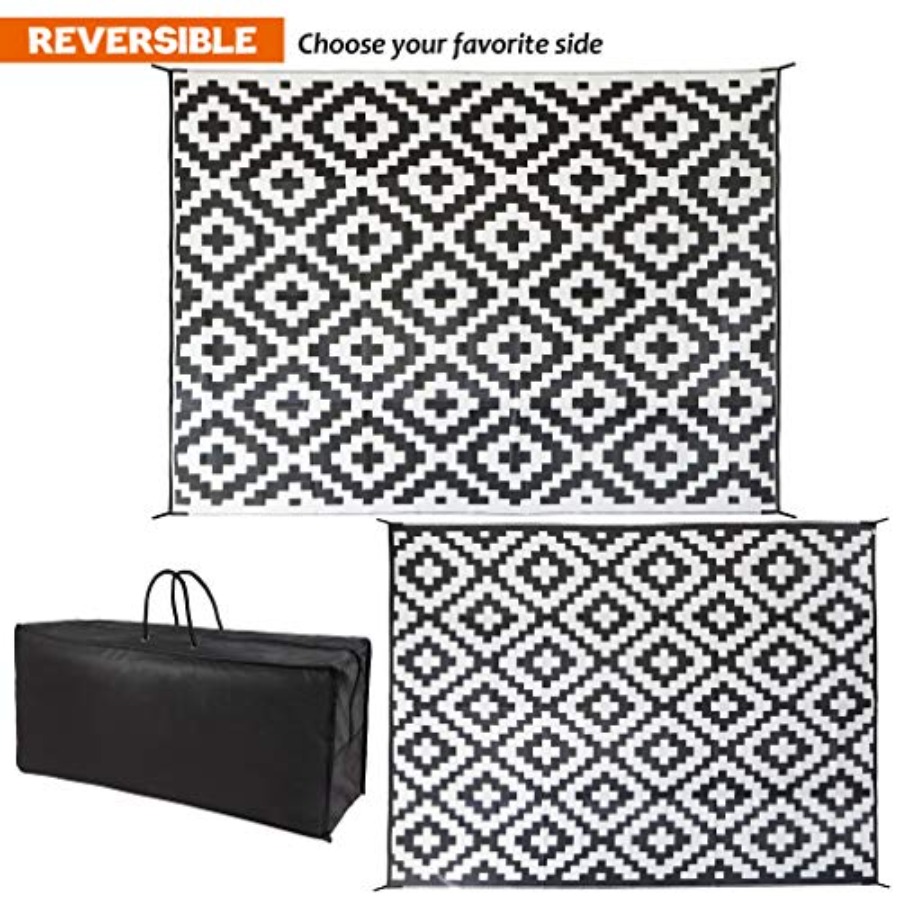 Waterproof Outdoor Rug 9x12 ft - đánh giá và giá Outdoor Camping Decke