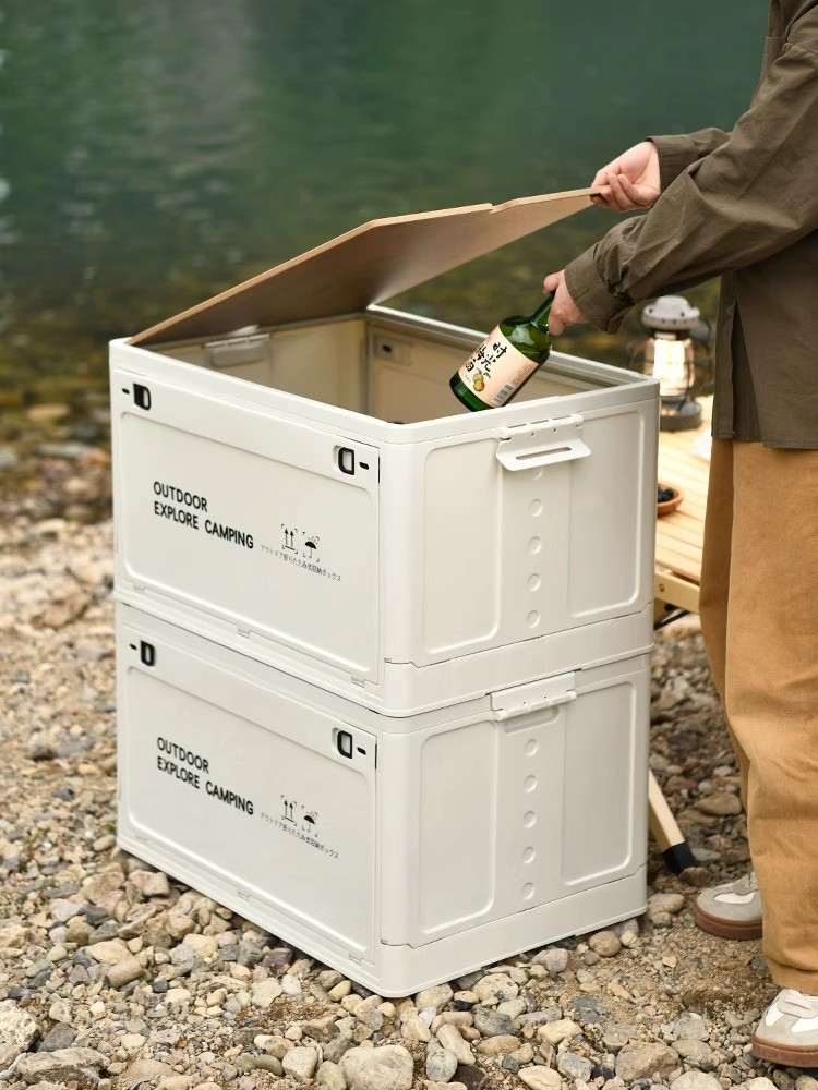 Outdoor Storage Box with Woode - đánh giá và giá Outdoor Camping Folding Storage Box
