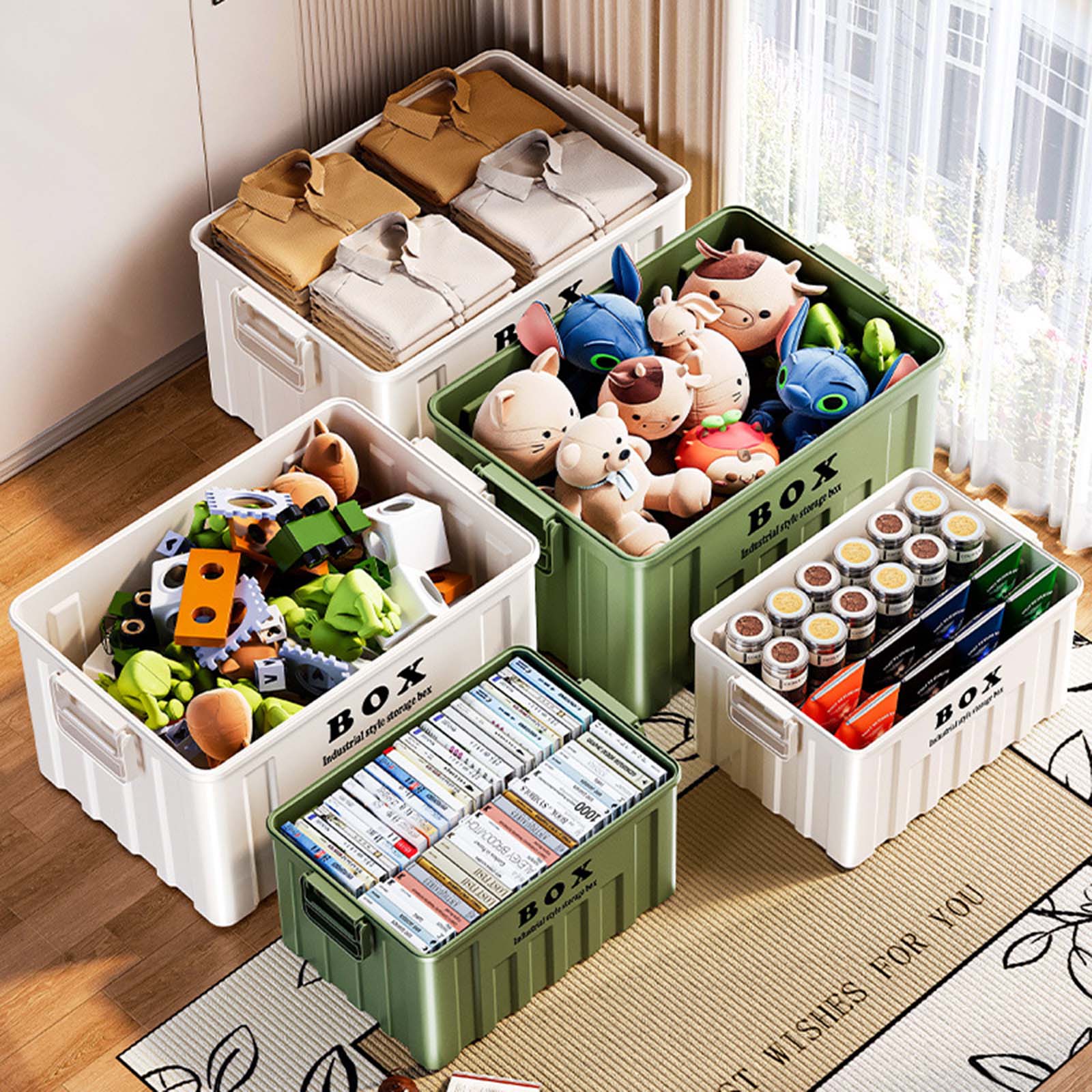 Large Capacity Stackable Lidde - đánh giá và giá Outdoor Camping Folding Storage Box