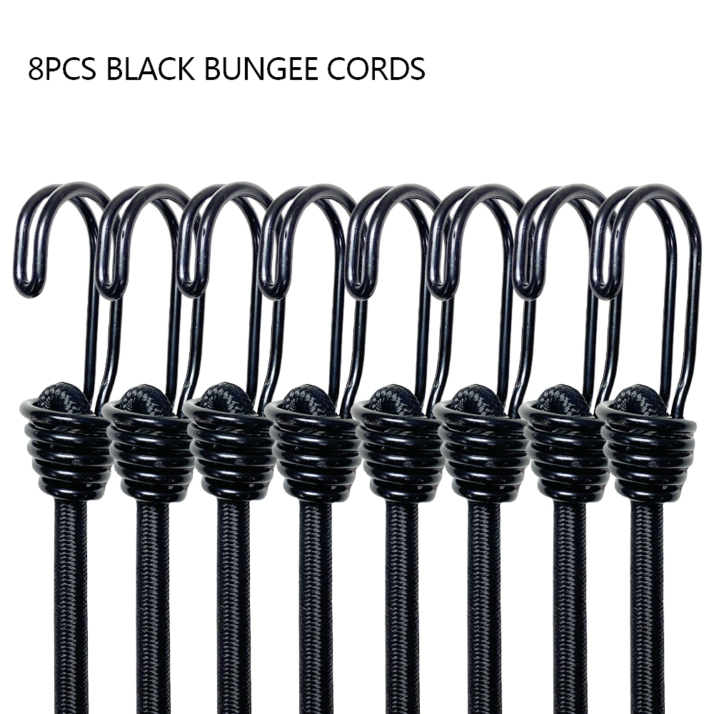 8Pcs 60cm Camping Bungee Cord  - đánh giá và giá Outdoor Camping Extension Cord
