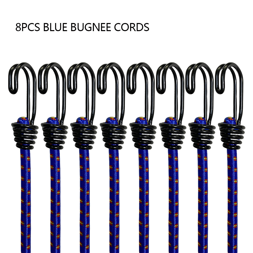 8Pcs 60cm Camping Bungee Cord  - đánh giá và giá Outdoor Camping Extension Cord