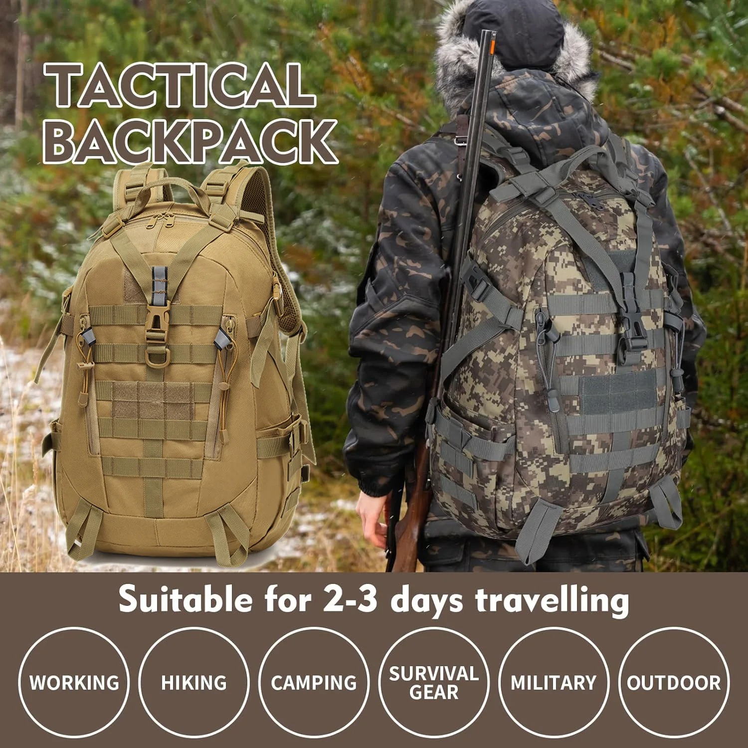 2026 Tactical Reflective Backp - đánh giá và giá Outdoor Camping Games