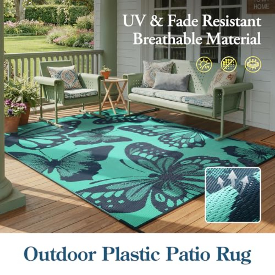 Waterproof Outdoor Rug 9x12, R - đánh giá và giá Outdoor Camping Decke