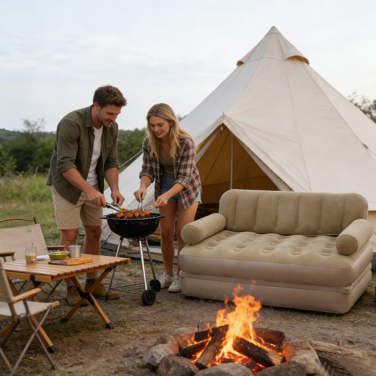 Air Sofa With Air Pump Folding - đánh giá và giá Outdoor Camping Furniture