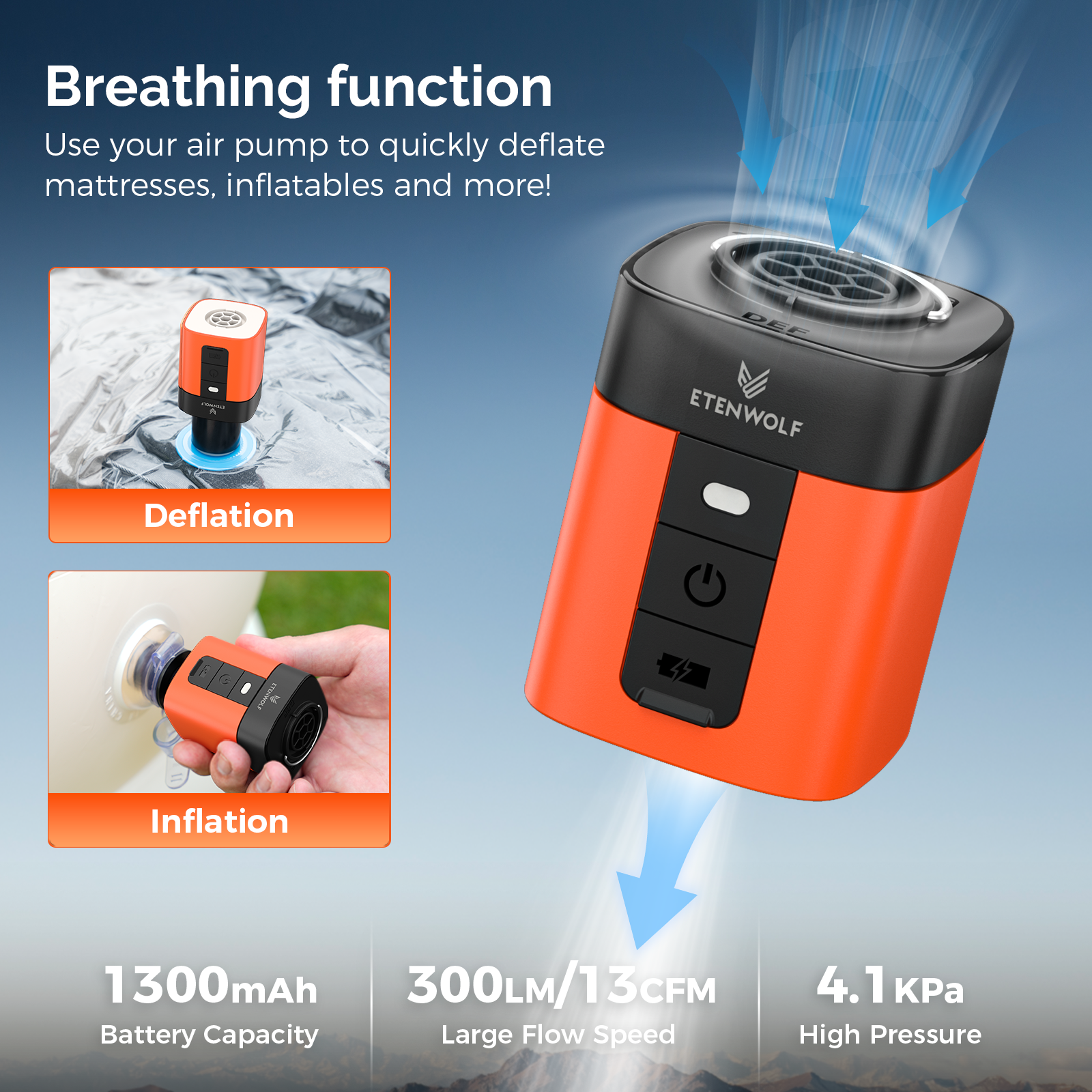 ETENWOLF AIR 3SE Electric Air  - đánh giá và giá Outdoor Inflatable Camping Tent With Air Pump