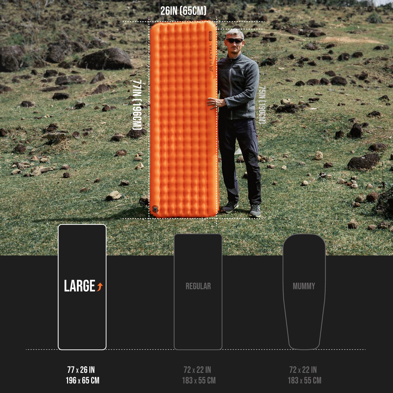 FLEXTAIL TINY SLEEPING PAD R05 - đánh giá và giá Outdoor Inflatable Camping Tent With Air Pump