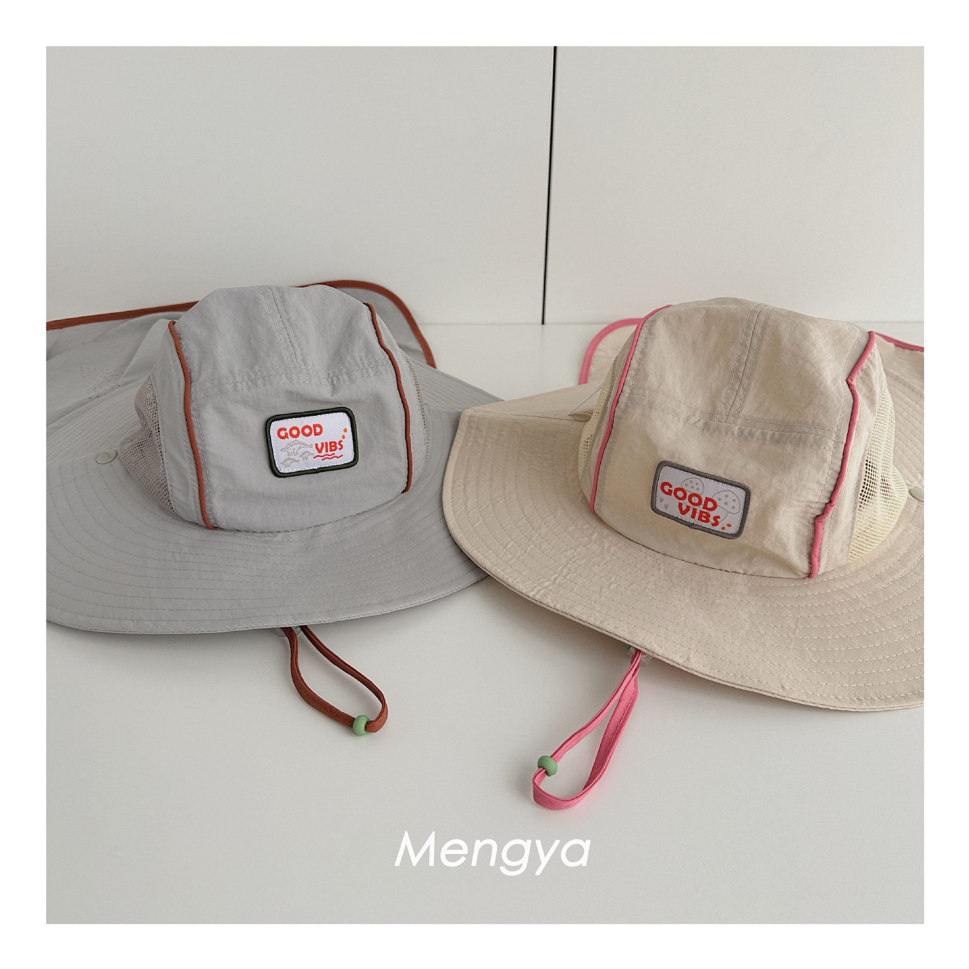 baby boys girls Stitching Mesh - đánh giá và giá Camping Outdoor Quick Drying Sun Neck Protection Cap Hat