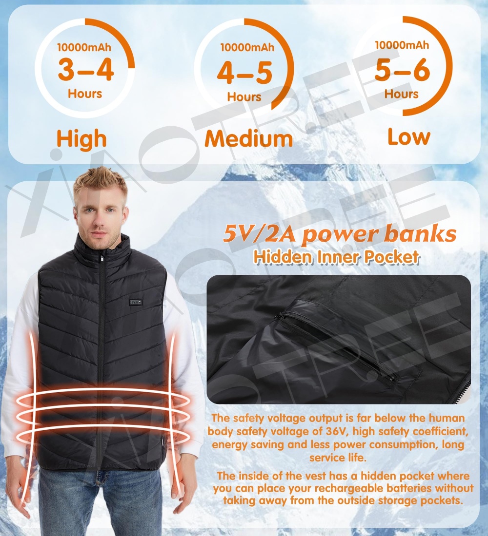 28/9 Areas Heated Vest Men Jac - đánh giá và giá Outdoor Camping Vest