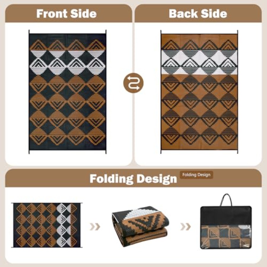 Waterproof Outdoor Patio Rug 9 - đánh giá và giá Outdoor Camping Decke