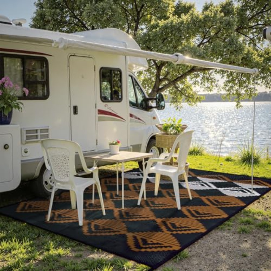 Waterproof Outdoor Patio Rug 9 - đánh giá và giá Outdoor Camping Decke