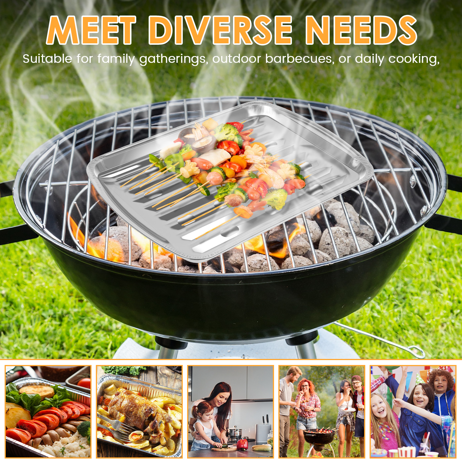 Aluminum Foil Trays Non-Stick  - đánh giá và giá Outdoor Camping Food