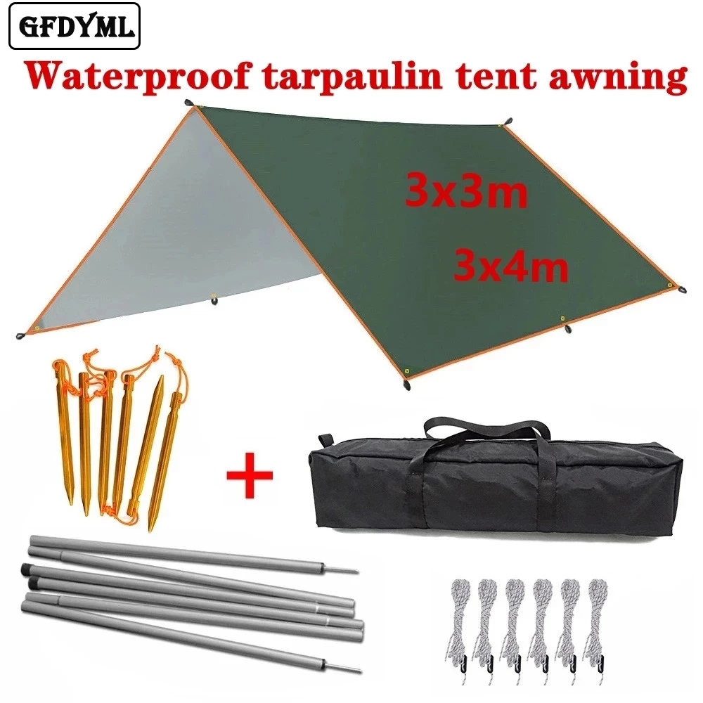 4x3m 3x3m Awning Waterproof Ta - đánh giá và giá Waterproof Tarp Shelter