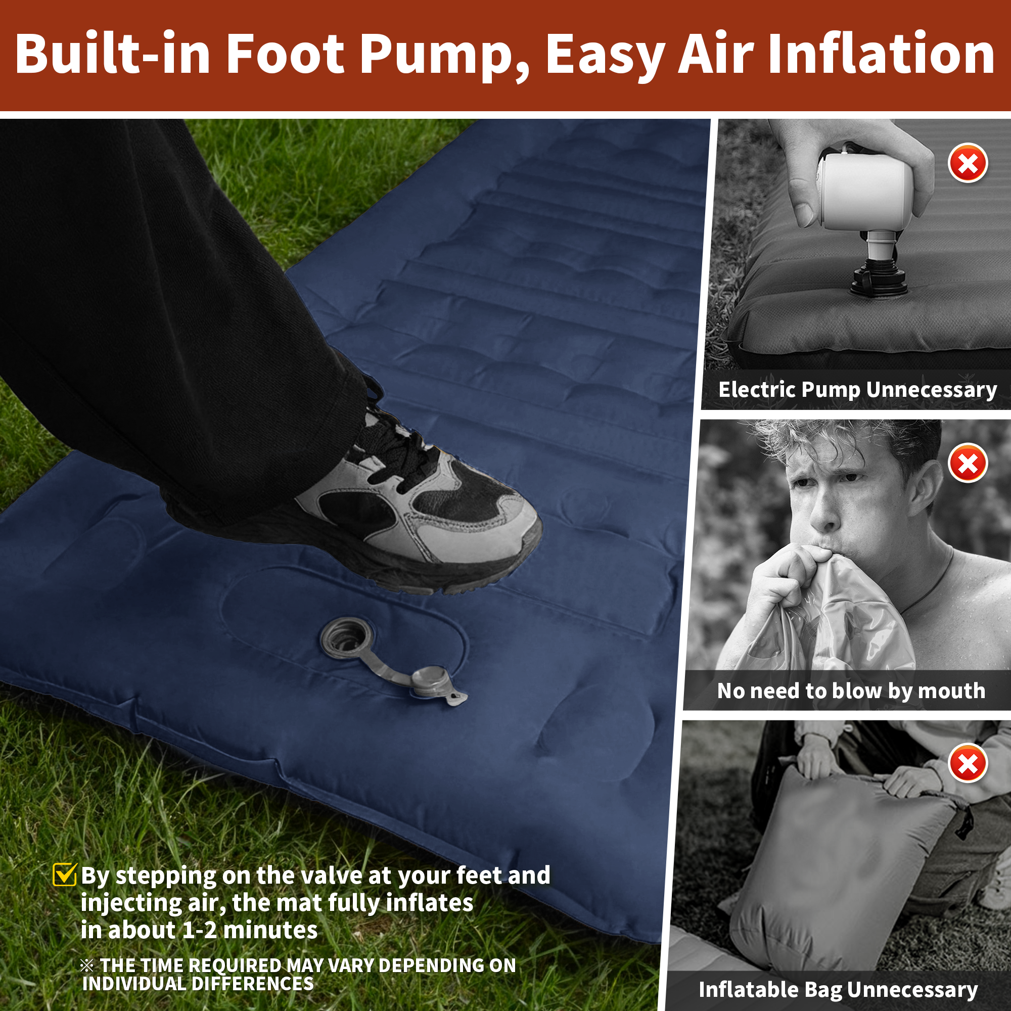 MAPLEAF 12cm Air Mattress Camp - đánh giá và giá Outdoor Inflatable Camping Tent With Air Pump