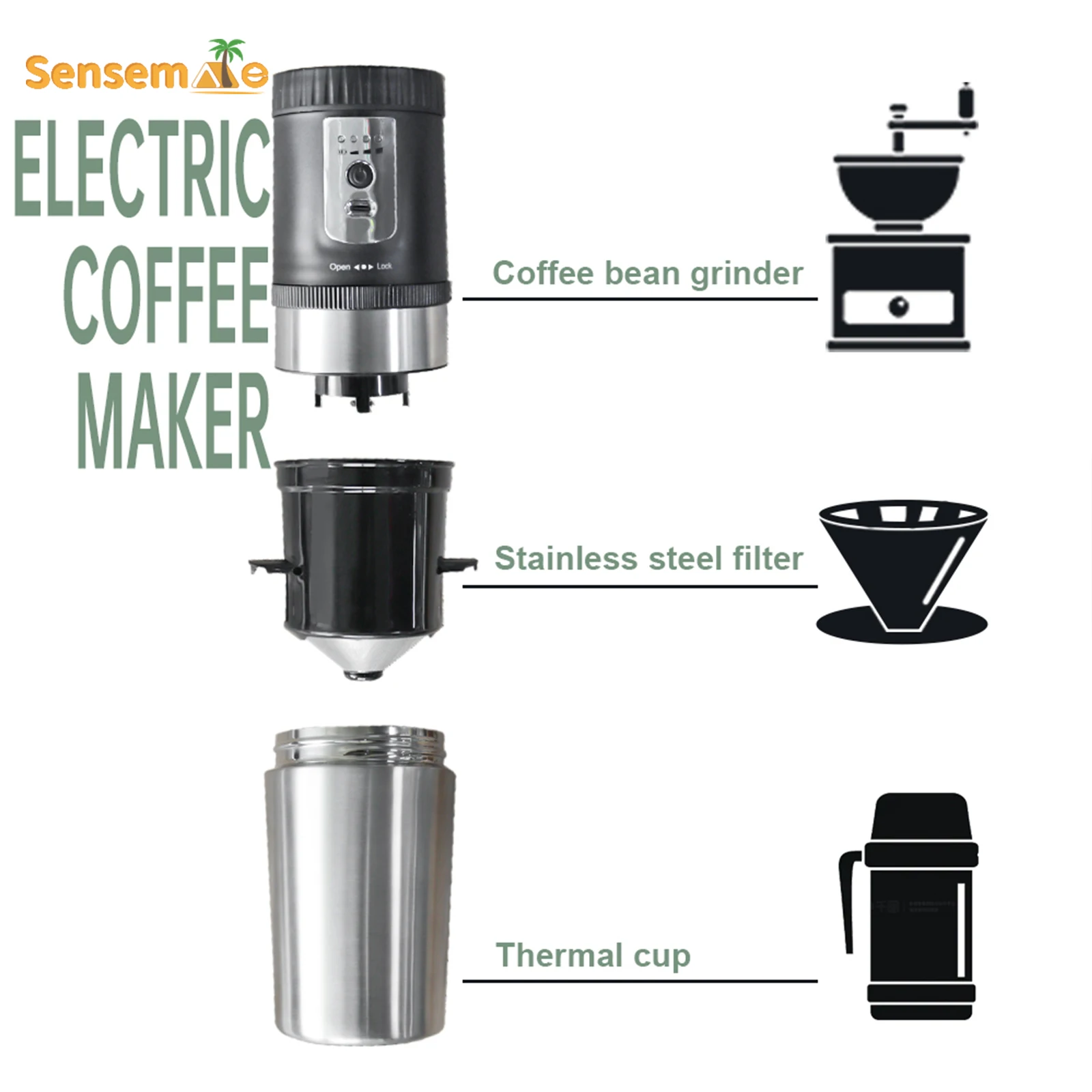 Portable Camping Coffee Set US - đánh giá và giá Outdoor Camping Kettle