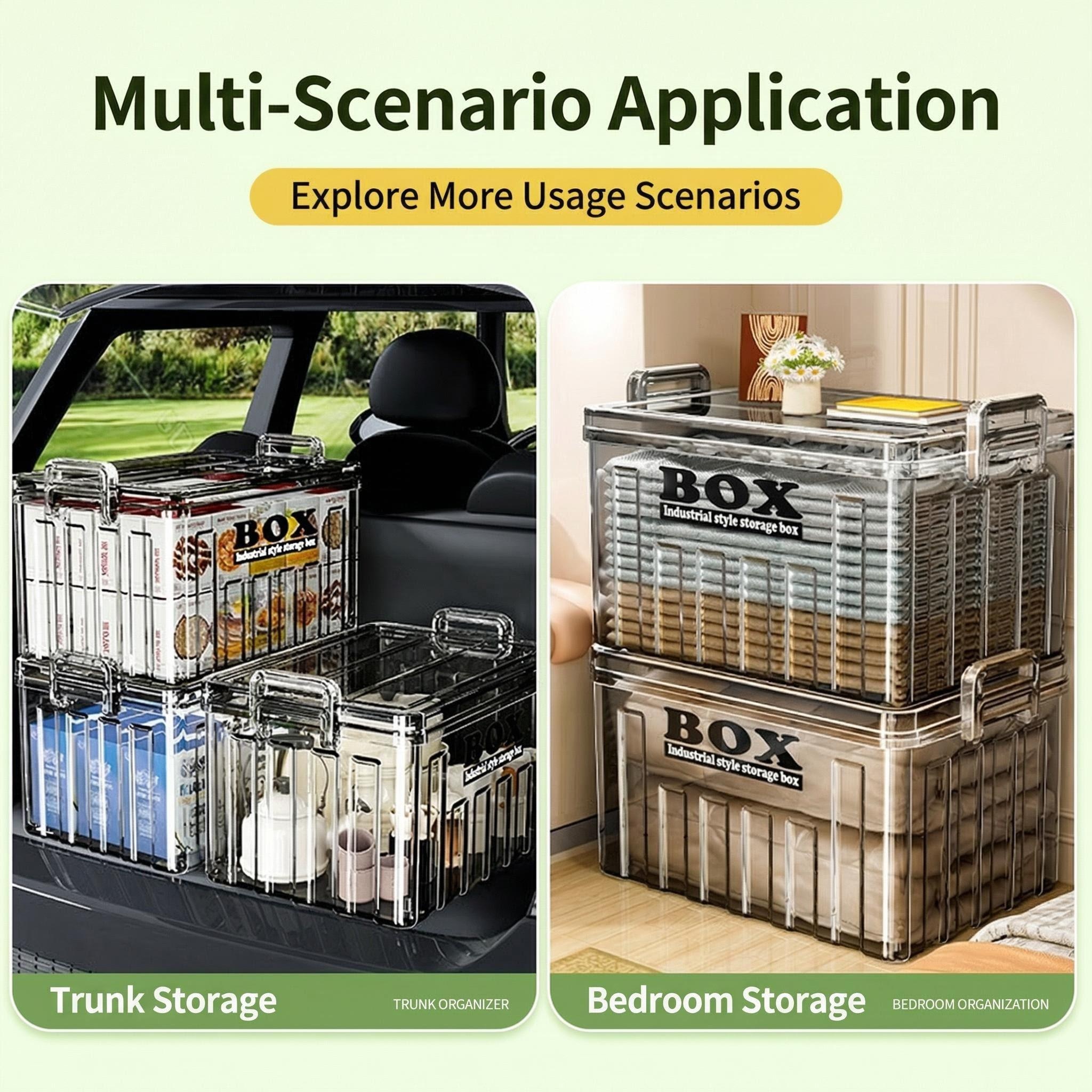 Organizing boxes, snacks, frui - đánh giá và giá Outdoor Camping Folding Storage Box