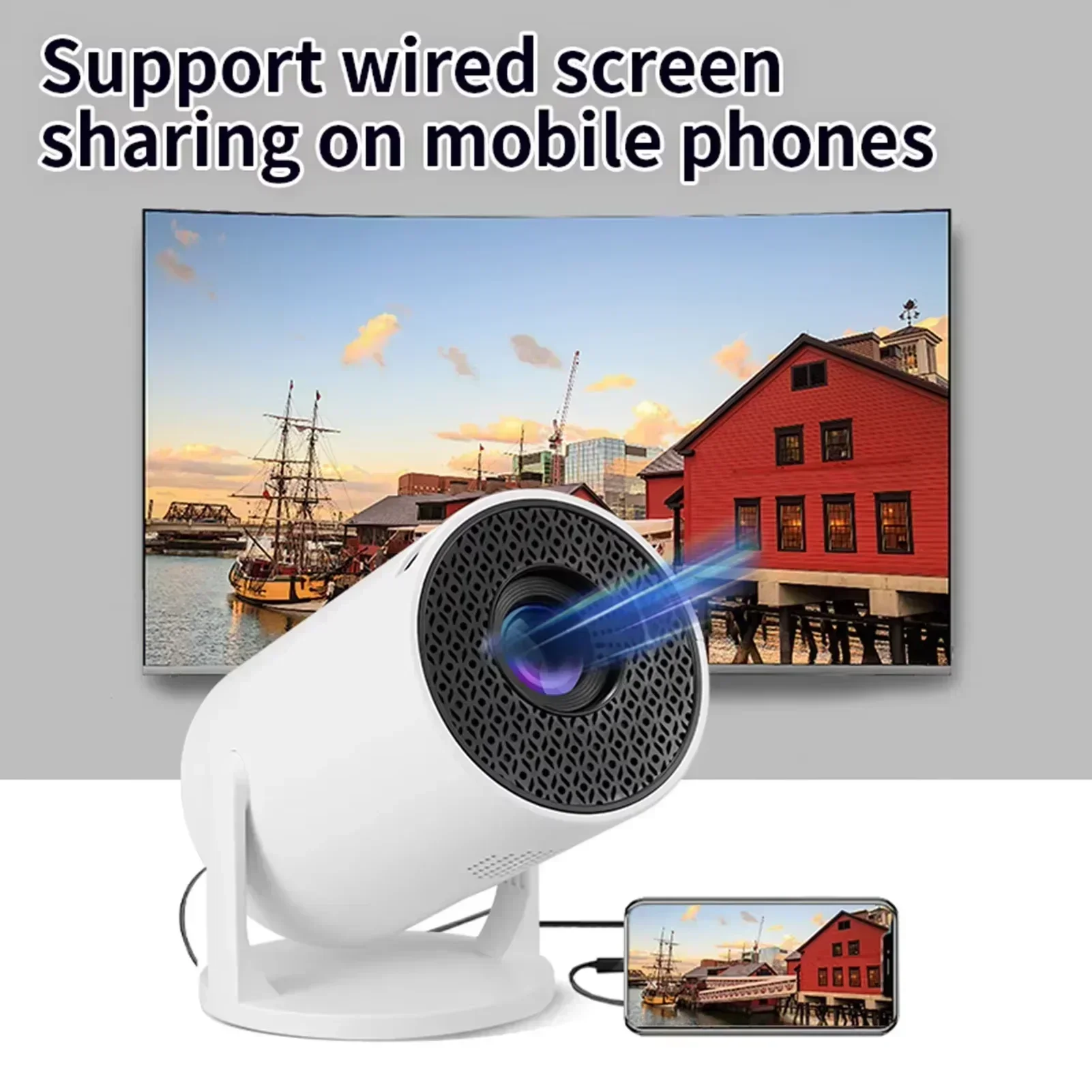 New HY300 Portable 4K Projecto - đánh giá và giá Outdoor Camping Movies